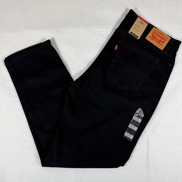 Levi's 511 Slim Fit Men's Stretch Straight Jeans Black 40 x 32 NWT - Picture 1 of 9